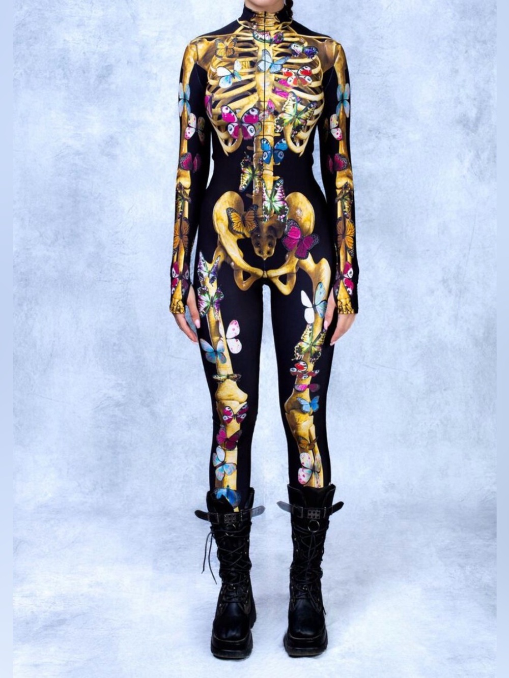 Candy Catz Butterfly Skeleton Costume - Small